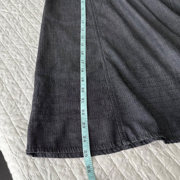 J. Jill Stretch A-Line Skirt Size 6 Gray Polyester Viscose Blend - Picture 9 of 9